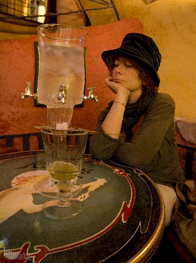 Absinthe drinker