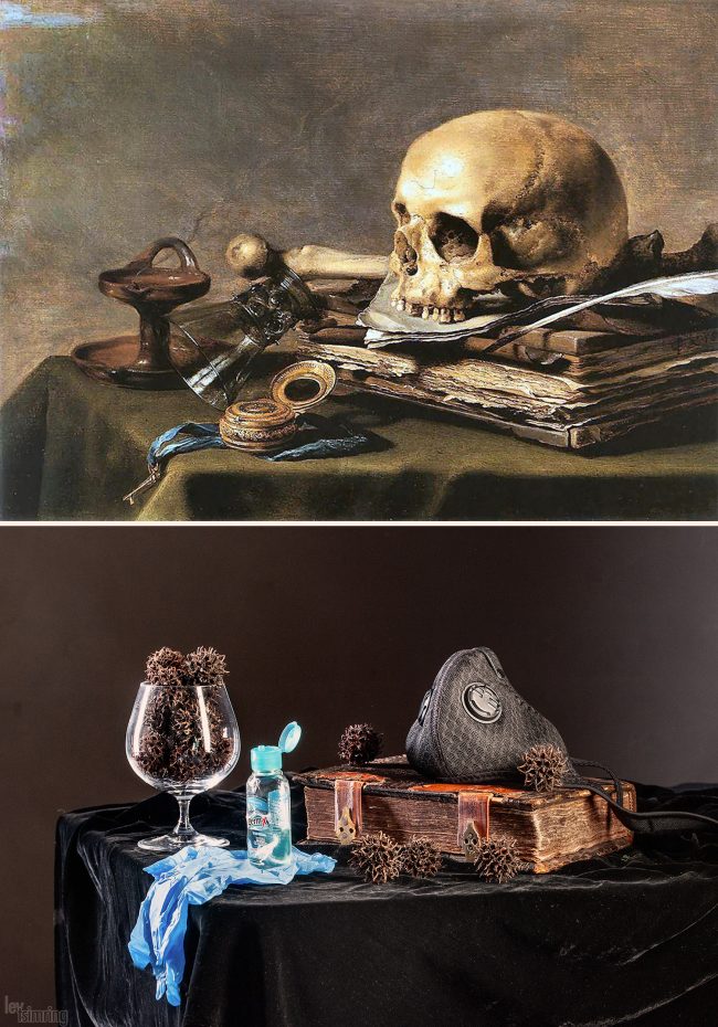Pieter Claesz. Still life with a skull (1630)