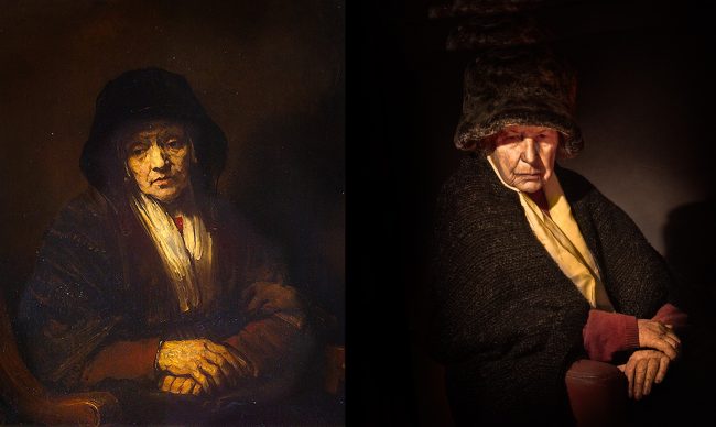 Rembrandt van Rijn. Portrait of an old woman (1654)